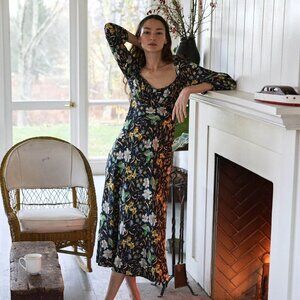NWT Doen Guinevere Dress in Sweet Anemone